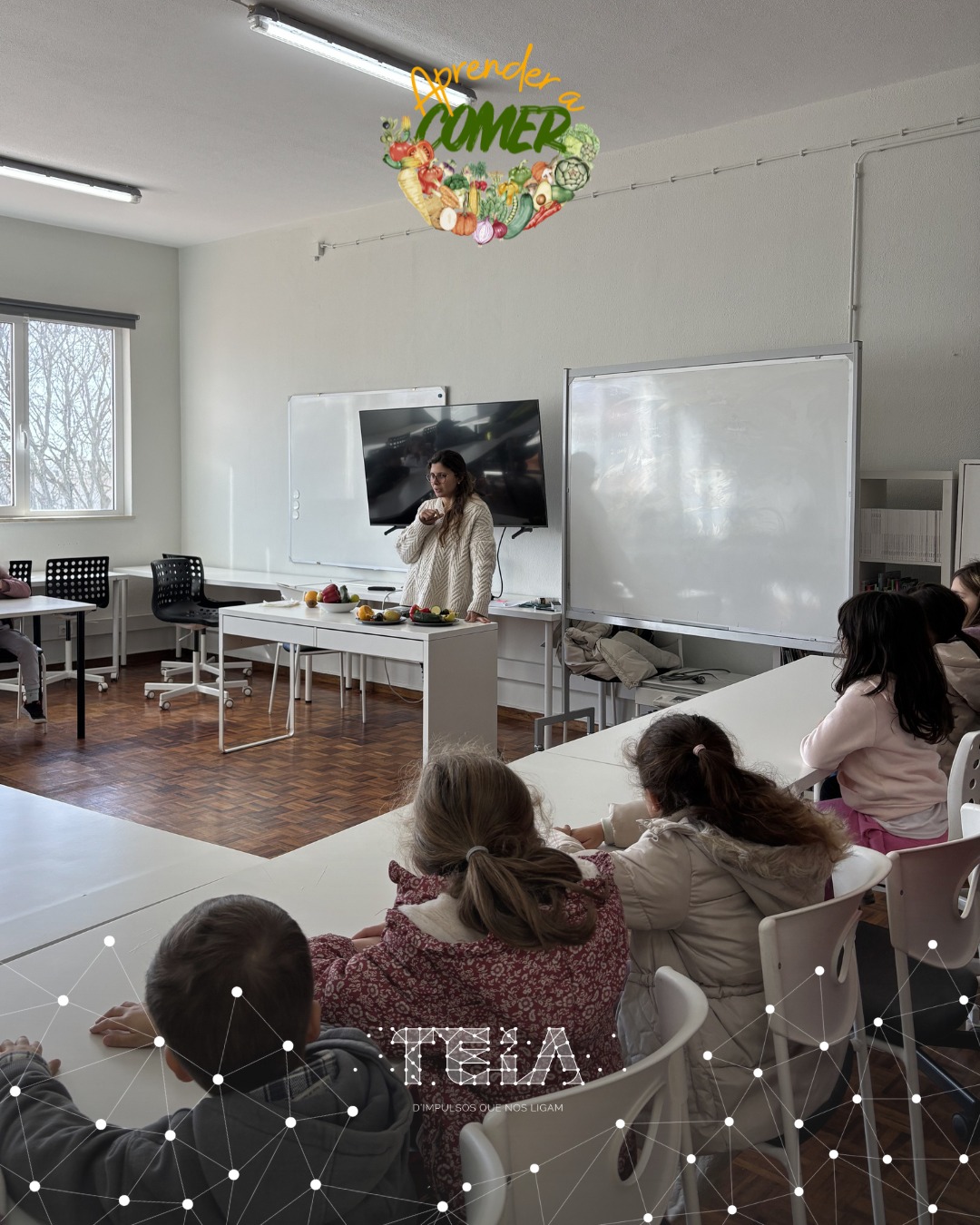 Estamos a entrar nas últimas sessões do projeto Aprender a Comer 🌱
Entre a horta e a cozinha, já vimos de tudo: mãos na terra e receitas feitas pelos mais pequenos — simples, saudáveis e cheias de sabor.
Neste post partilhamos alguns desses momentos que mostram como aprender pode (mesmo) ser delicioso.
Ainda vamos a tempo de fechar esta edição com muitos sorrisos… e pratos bem feitos 🍅🥬