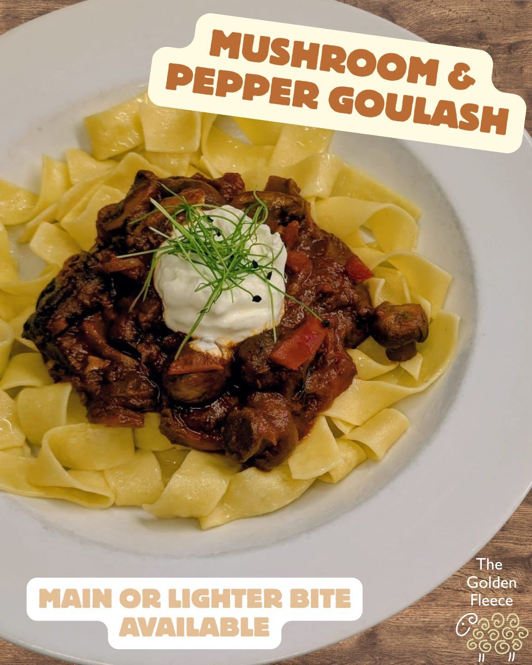 Comfort in every bite 🍄
Our Mushroom & Pepper Goulash is slow-cooked with warming spices and aromatic caraway seeds, served with pappardelle pasta and finished with a touch of sour cream.
Available as a main or lighter dish!
Gluten-free option available with rice, VE & DF options available
Walk ins | Reservations | Dogs welcome in bar area 🐾
Call to book a table on 01920 823555 ☎️
Book via our website - https://www.goldenfleecebraughing.co.uk/
#goldenfleece20 #thegoldenfleecebraughing #braughing #hertfordshire #pub #pubdining #villagepub #yoello #newmenu #newdish #seasonalingredients #seasonaldishes #glutenfree #vegan #diaryfree