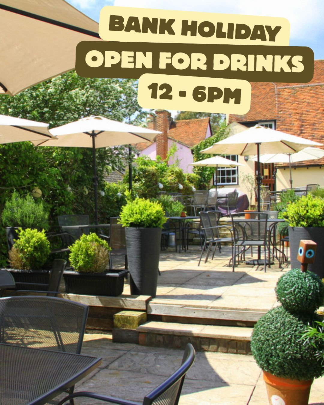 Bank Holiday Monday plans? We’ve got you covered 🍻
We’re open for drinks only from 12–6pm!
Why not try out our Gin of the month - Hertfordshire Gin with elderflower tonic (Copper in the clouds)
#goldenfleece20 #thegoldenfleecebraughing #braughing #hertfordshire #pub #pubdining #villagepub #yoello #bankholidaymonday #ginofthemonth #copperintheclouds