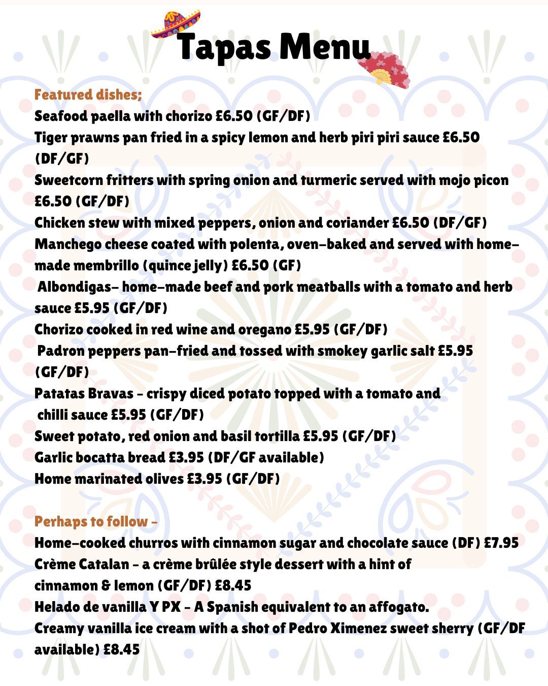Whether you’d rather join us in the pub and enjoy the atmosphere, or take your tapas home, our ever-popular mid-week treat can be enjoyed your way 🥘
🕠 5.30pm – 9pm
🍴 Eat in or 📦 take away
📞 Call 01920 823555
💻 Or book online via www.goldenfleecebraughing.co.uk
However you enjoy it, it’s the perfect excuse for a little taste of Spain mid-week 💃
#goldenfleece20 #thegoldenfleecebraughing #braughing #hertfordshire #pub #pubdining #yoello #tapas #tapasnight #spanishcuisine