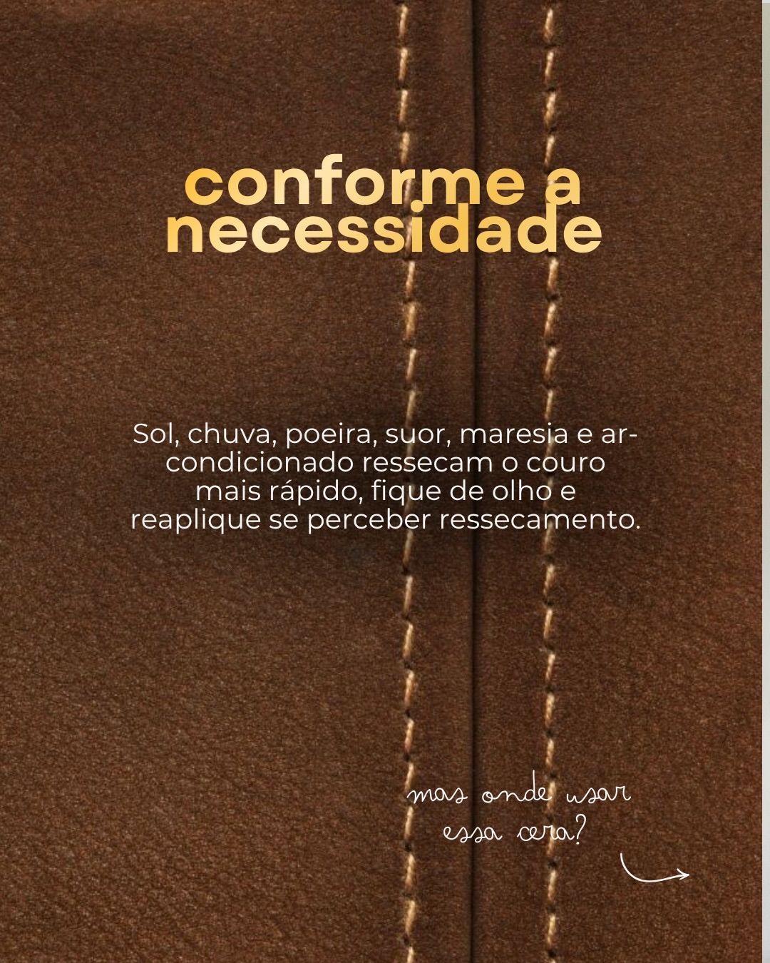 🛒 Garanta já a sua e cuide do seu couro do jeito certo! Clique no link da bio!
